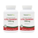 NaturesPlus Ultra Cranberry 1000-180 Sustained Release Tabletleri, 2 Paket - Sağlıklı Bir Urinary Tract - Non-GMO, Vegetarian, Gluten Free - 180 Toplam Hizmetler