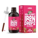 LLORENS PHARMACEUTICAL Iron Supplement for Women Iron Drops Daily Support, 20mg of Polysaccharide Complex Free Taste, Natural Sweeteners, Vegan ve Paraben Free (Berry Daiquiri, 4 Fl Oz)