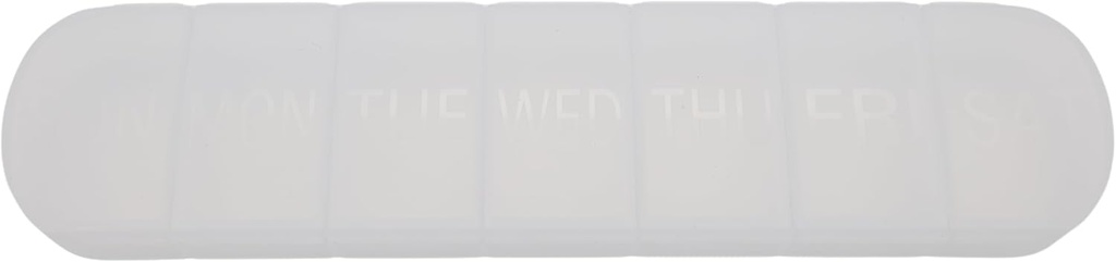 7 Günlük Pill AM PM Organizer, ShysTech Büyük Pill Case Pill Box 1 Time A Day for Pills/Medication /Supplements /Vitamin (Clear)