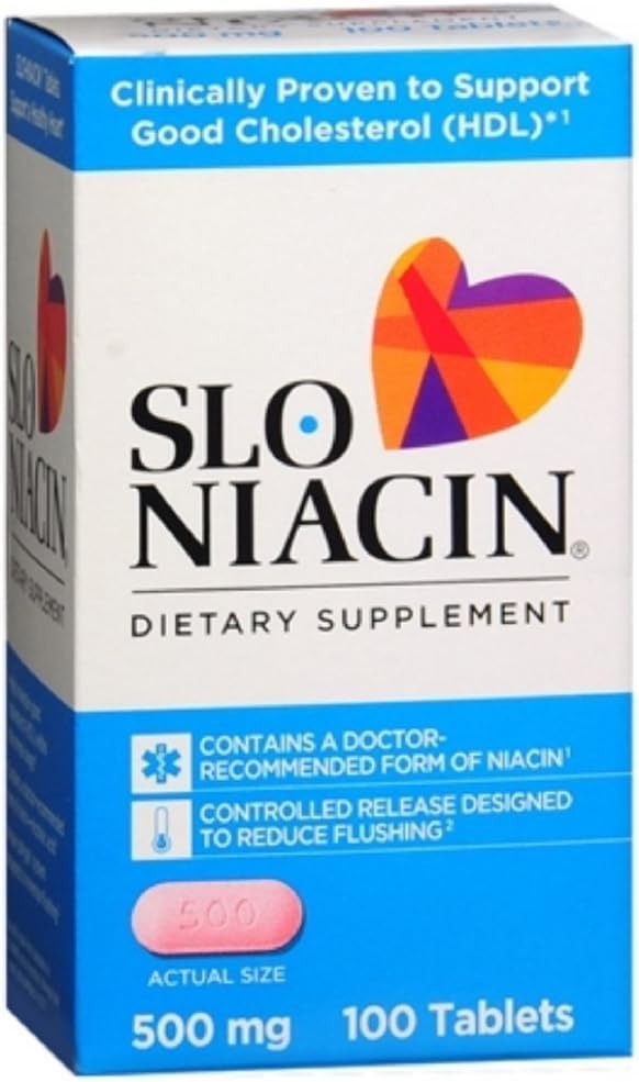 Slo-Niacin 500 mg Tabletleri 100 Tablet (Paketi 3)
