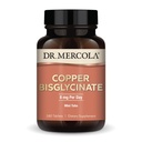 Dr. Mercola Copper Bisglycinate, 90 Hizmet (180 Tablet), Diyet Supplements, 8 mg Per Day, Mini Tabs, Destekler Genel Sağlık, GMOB