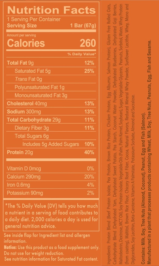 REDCON1 MRE Bar, Crunchy Peanut Butter Cup, 20g Whole Food protein Bar with MCT Oil - Easy to Digest, Delicious Mealchange Bar - Anytime protein Snack, Post veya Pre Workout Bars (4 Bars)