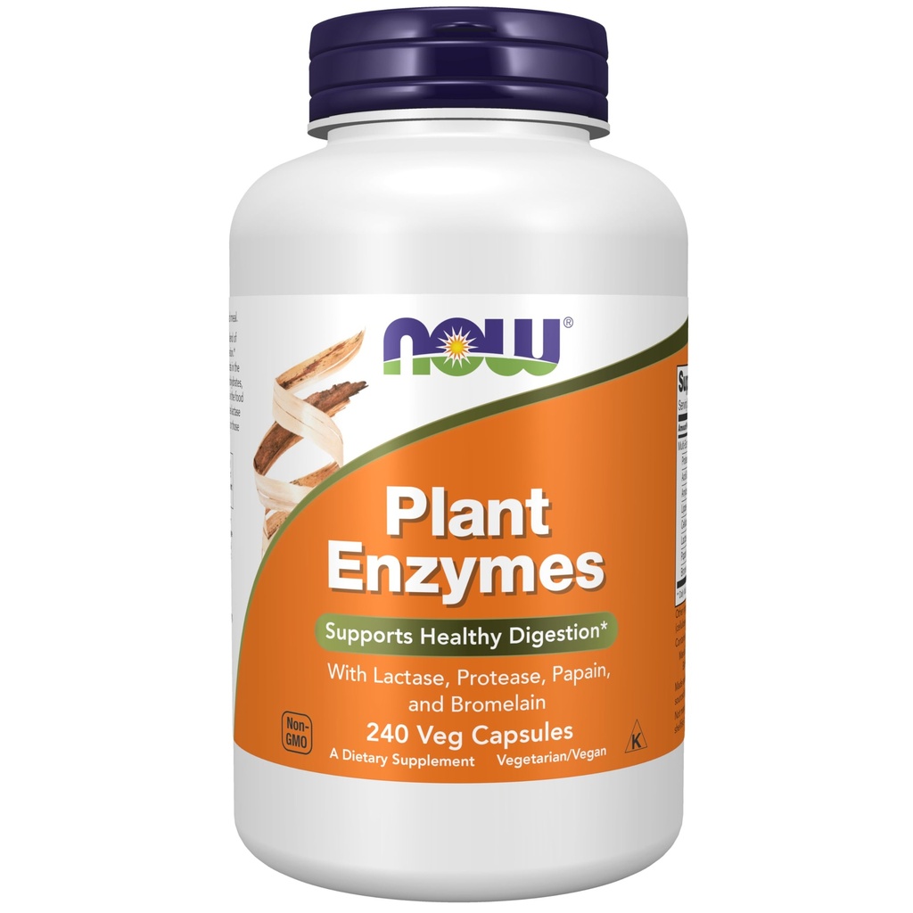 Şimdi Gıdalar Tamamlar, Plant Enzymes with Lactase, Protease, Papain ve Bromelain, 240 Veg Capsules