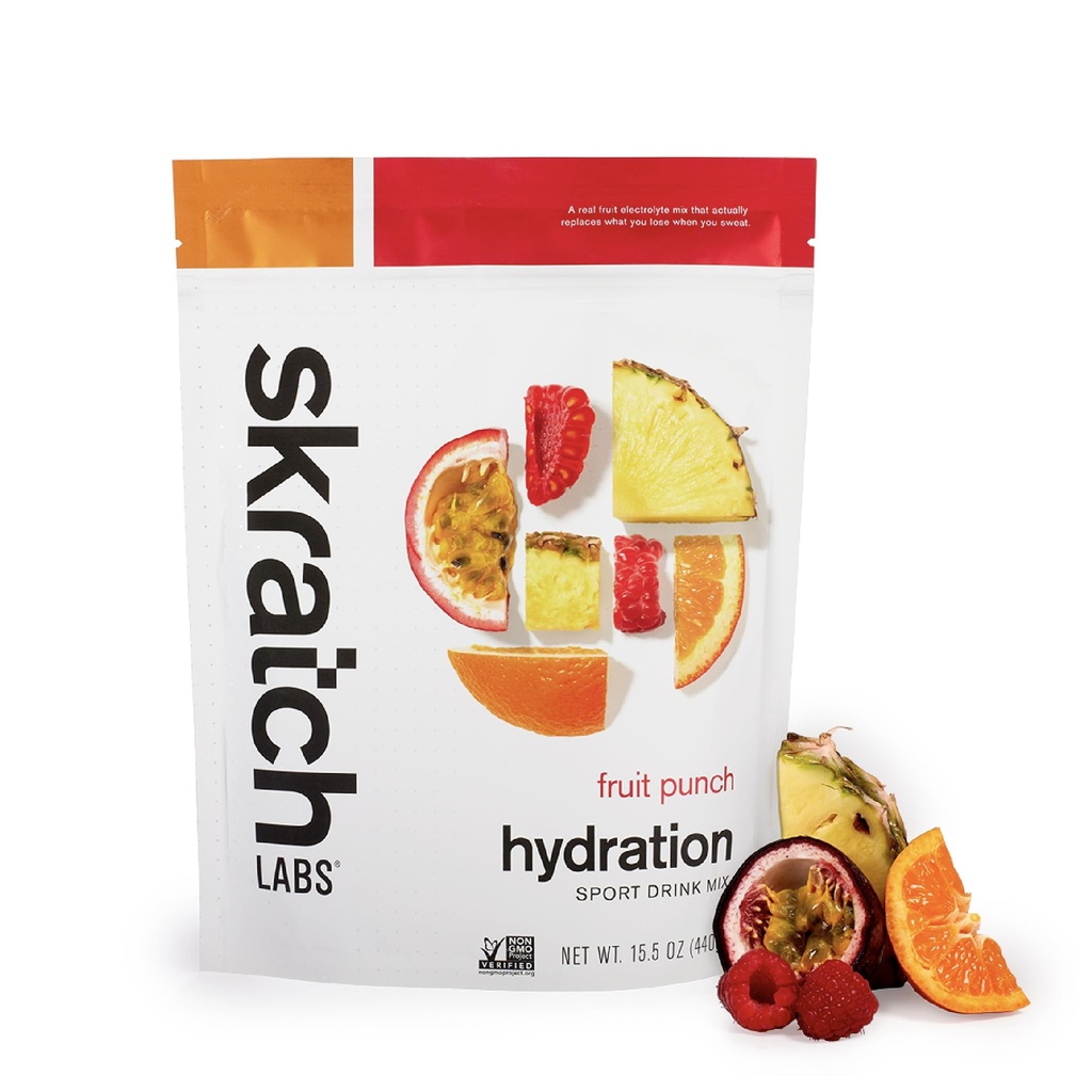 Skratch Labs Hydration Toz | Sport Drink Mix | Electrolytes Toz for Egzersiz, Endurance, and Performance | Fruit Punch | 20 Hizmet | Non-GMO, Vegan, Kosher