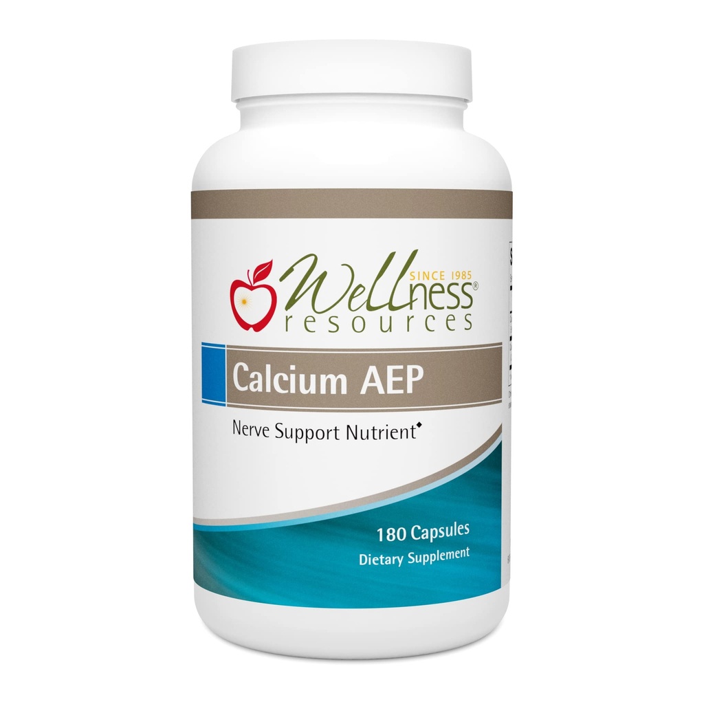 Sağlık Kaynakları Gıda AEP - Hücre Koruma, Longevity, Hücre Membran Sağlığı, Myelin Sheath Support - 925 mg Ca-2-AEP Per Capsule - 180 Capsules