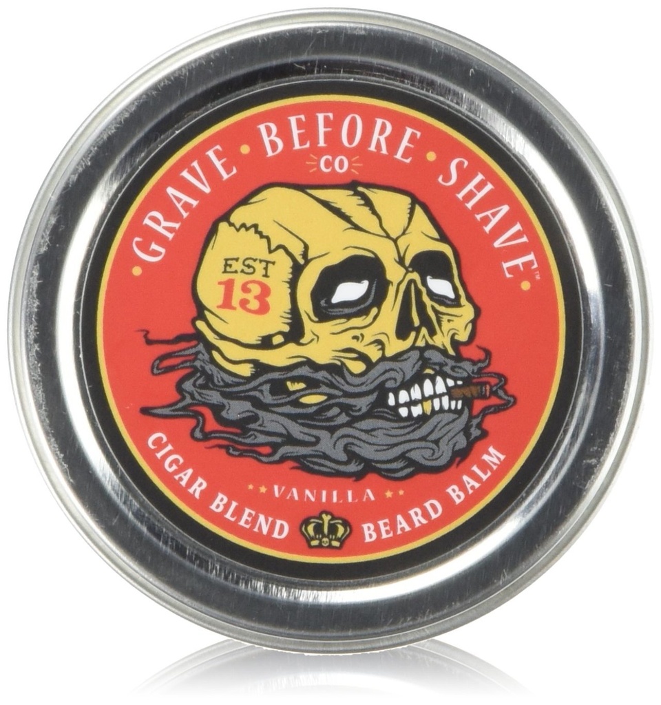 Mezar ShaveTM Cigar Mix Beard Balm (Cigar/Vanilla koku) (2 oz.)