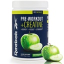 Reebok Pre-Workout Toz | 200 mg Natural Caffeine, 3gtine Monohidrat | Temiz Enerji Güçlü, Focus & Pump | Informed-Sport sertifikalı | ReeEnergize | Sour Green Apple