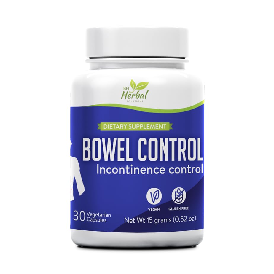 Bowel Incontinence Support Supplement - Control Leaky Bowel - azaltır Bowel Incontinence Bölümlerinin Frekansı ve Şiddetlilığı -% 100 Doğal Herbal Supplement