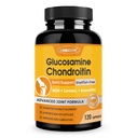 ZEBORA Glucosamine Chondroitin Ortak Destek Tamam, MSM Turmeric Boswellia, Glucosamine Sulfate, Glucosamine Chondroitin MSM, Ortak Destekler ve Yardım için, 120 Capsules