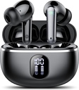 Kablosuz Earbuds, Bluetooth 5.3 Earbuds Big Bass Stereo, Ear Buds with Gürültü Cancelling Mic LED Display, in Ear Earphones IP7 Water, 50H Playtime for Sports, Black
