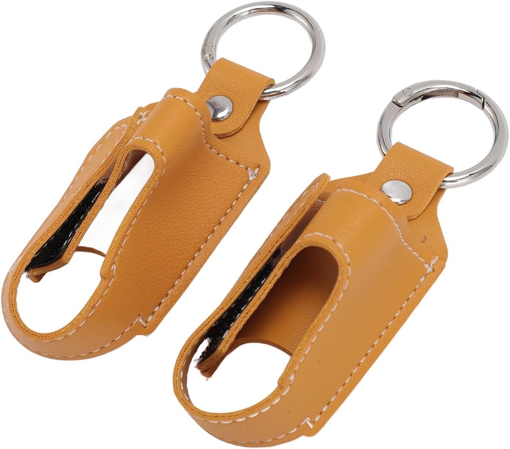 Genric Asthma Inhaler Sahibi, Inhaler Vaka Inhaler Kazananları Clasp Closure Safety Carabiner Clip 2paratif PU Inhaler Koruyucu Sahibi (Turmeric)
