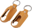Genric Asthma Inhaler Sahibi, Inhaler Vaka Inhaler Kazananları Clasp Closure Safety Carabiner Clip 2paratif PU Inhaler Koruyucu Sahibi (Turmeric)