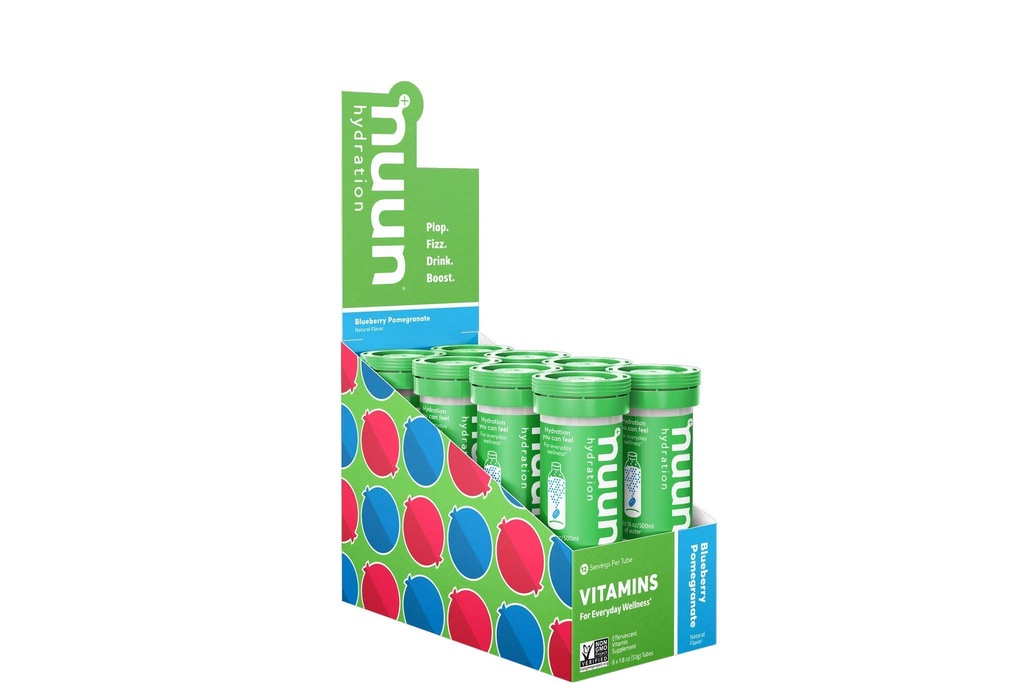C, E, A, & B6, Folic Asit, Magnezyum & 4 Diğer Essential Electrolytes, Gluten Free & Vegan, Blueberry Pomegranate, 8 Pack (96 Toplam)