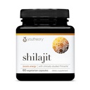 Youtheory Shilajit - 500 mg Shilajit Capsules - Energy Supplement - Shilajit Supports Stamina & Endurance - Pure Himalaya Shilajit - Gluten, Dairy & Soy Free - 60 Vegetarian Capsules