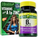 Sağlıklı Surplus Vitamin B12 Tamam Tabletleri 500 mcg 100 Tablet ve Vital Volumes Tips Card