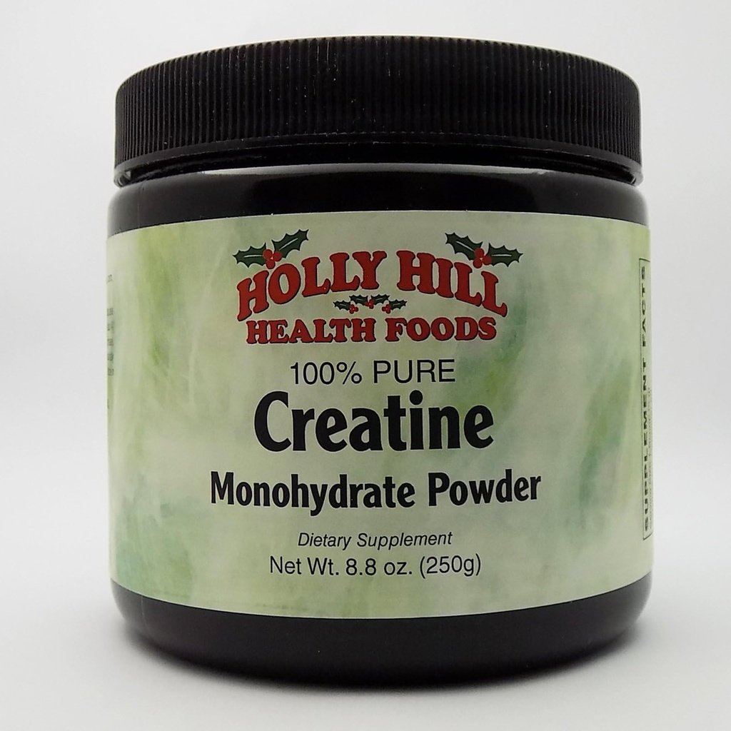 Holly Hill Health Foods,% 100 Pure Kretine Monohidrat Toz, 8.8 Ounces