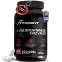 Lumbrokinase Supplement 40 mg (60 Capsules) - maksimum Aktivite-800,000 UI - Saf Lumbrokinase Enzymes Digestive enzimler, Daha İyi Azapase Nattokinase Supplement, Lab Tested, Non GMO