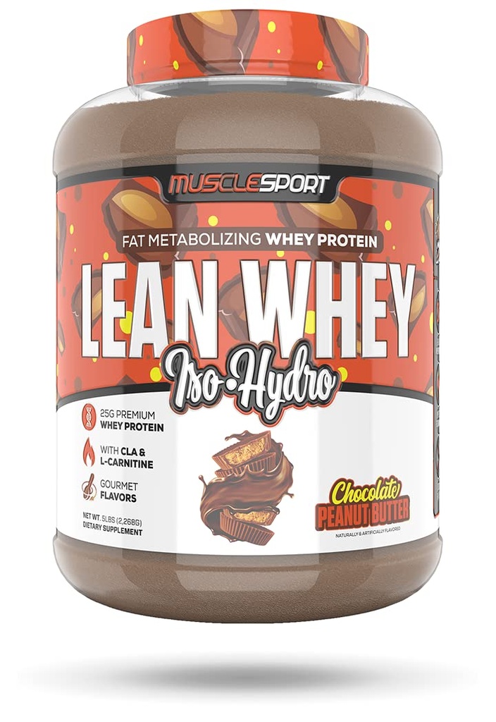 Kassport Lean Whey RevolutionTM Protein Toz - Whey proteini - Low Calorie, Low Carb, Low Fat, İnanılmaz Flavors - Scoop başına 25g Protein - 5lb Peanut Butter