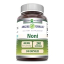 İnanılmaz Formulas Noni 400 Mg hizmet başına | 240 Capsules Supplement | Non-GMO | Gluten Free | Made in USA