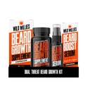 Vahşi Willies Ayıd Büyüme Kit - Capsules & Boost Serum - Biotin & Caffeine ile Doğal Büyüme - Fuller için Vitaminler, Kaner Ayıd - 60 Capsules - For Men