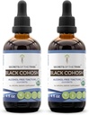 Tribe Black Cohosh USDA Organik | Alkol Özgür Tür, Yüksek Yeterlilik Herbal Drops | %100 sertifikalı Organik Siyah Cohosh (Cimicifuga Racemosa) 2x4 oz