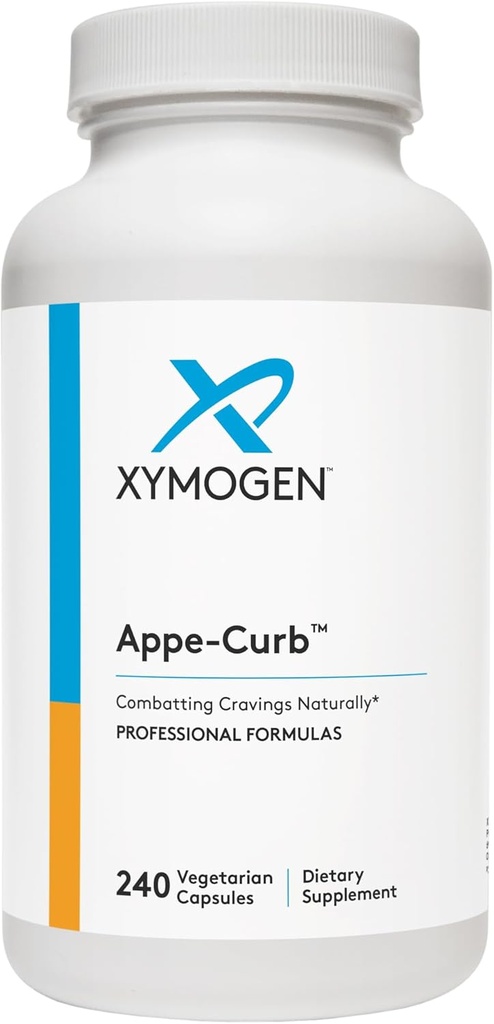 XYMOGEN Appe-Curb - Support to Help Combat Cravings - Chromium, DL-Phenylalanine, L-Glutamine, Vitamin B6 + 5-HTP for Healthy Metabolism, Mood & Appetite Support (240 Capsules)