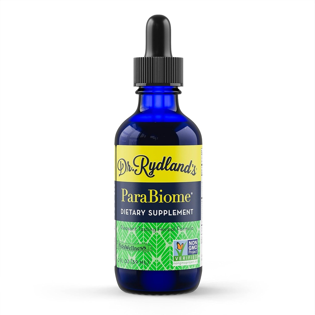 Dr. Rydland'ın Herbal Supplement | KidsEness tarafından oluşturulan, Yetişkinler ve Çocuklar Üzerine Etkili | ParaBiome Advanced Cleanse and Digestive Support | Made with Black Walnut, Clove, Wormwood | 2 Ounce Şişe