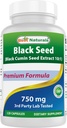 En İyi Doğallar Siyah Tohum (Black Cumin Tohumu 10:1) 120 Capsules Için 750 mg