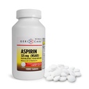 GeriCare aspirin Tabletleri 325 mg - Ağrı Reliever ve Ateş Tanımları Yetişkinler ve Çocuklar 12+ (NSAID) Büyük Başache, Toothache, Arthritis, Menstrual & Muscle Pain (Bottle of 1,000)