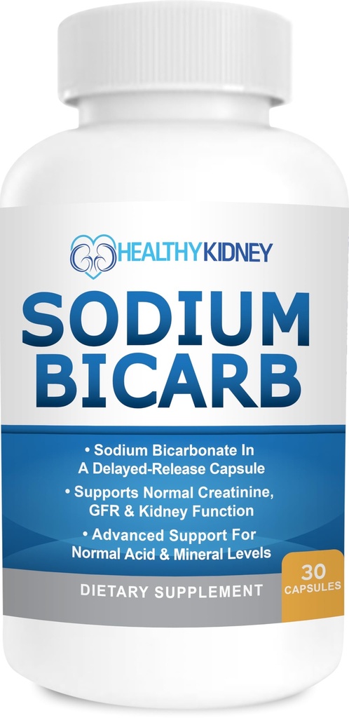 sodyum Bikarbonat 650 Mg Tabletleri - Normal Çocuk İşlevi için Gecikme - Baking Soda Tabletleri, sodyum Pills, Bikarbonat De Sodio para Tomar, Soda Bikarbonat - 30 Capsules