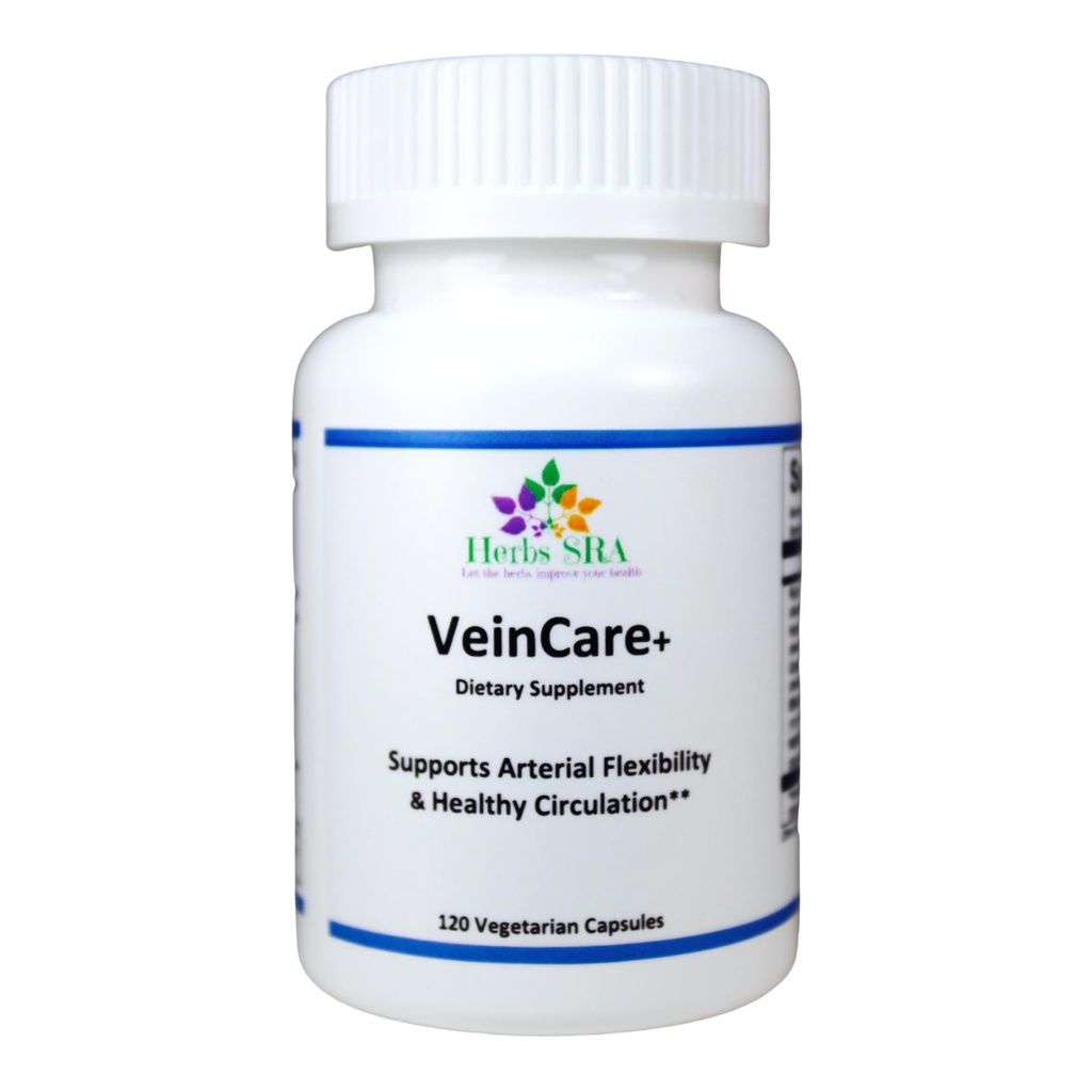 -VeinFlex Herbal Supplement - Sağlıklı Veins için Doğal Destek - Rutin, At Chestnut, Grape Tohum, Bilberry, Nattokinase. Optimal Vein Function, Circulation Support.