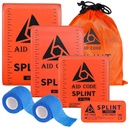 First Aid Splint 36" X 4.3",Emergency Splint Kit for Arm Leg Broken Bones Fracture, Ideal for Sports, Home, First Aid Refill and Pets (4 paket)