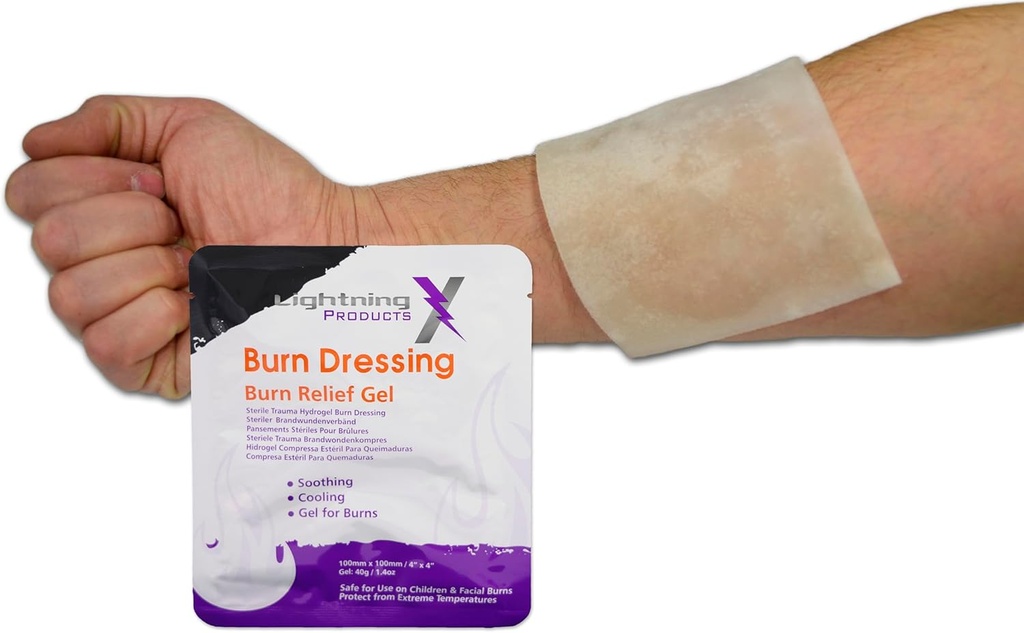 Lightning X Ürünleri Soğutma Burn Relief Gel 4x4 Perfect Burn Dressing Sterile Travma Hydrogel