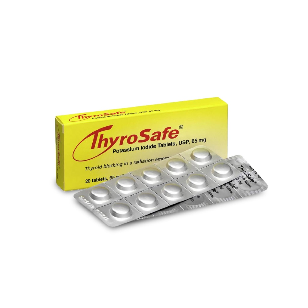 65 mg P Properties Iodide Tabletleri (20 Pack) - Your Your Tiroid Nükleer Radyasyon Exposure