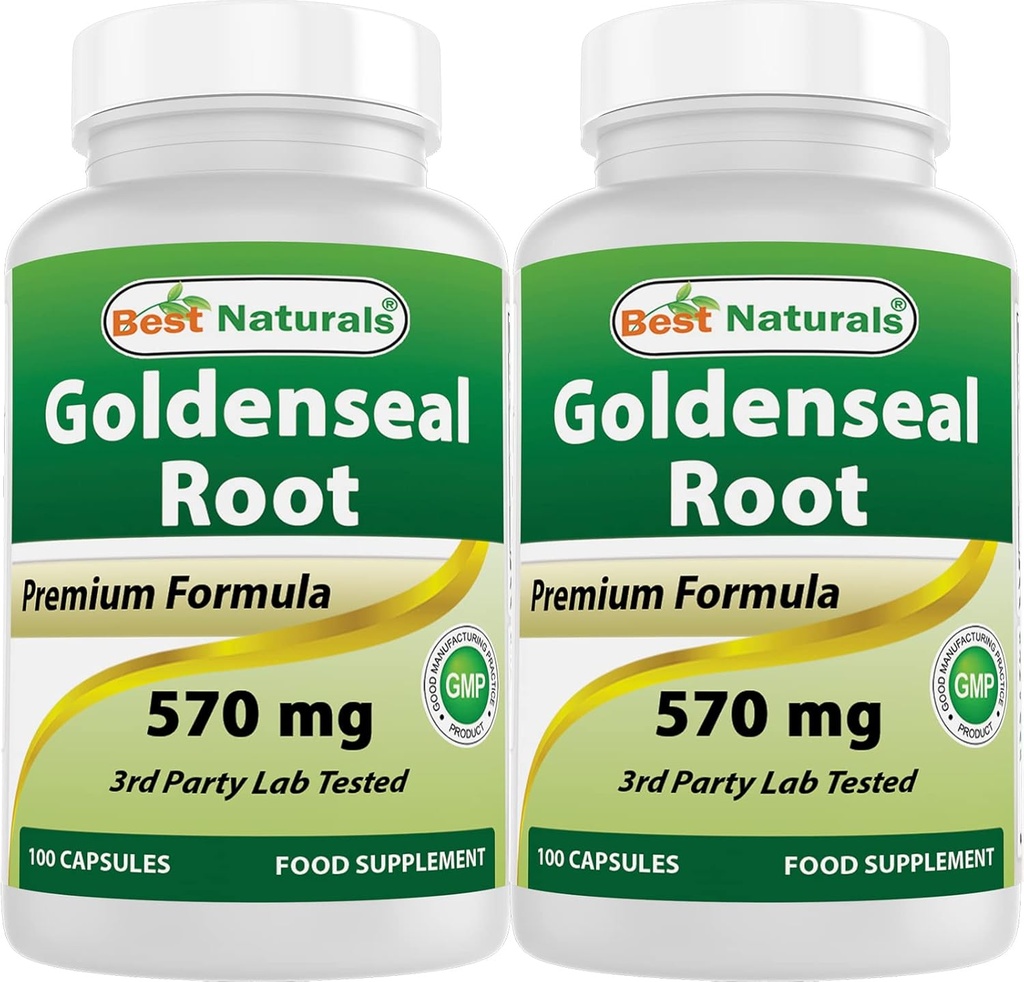 En İyi Doğallar Altınseal Kök 570 mg (Non-GMO) 100 Capsules (100 Count (Pack of 2))