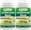 En İyi Doğallar Altınseal Kök 570 mg (Non-GMO) 100 Capsules (100 Count (Pack of 2))