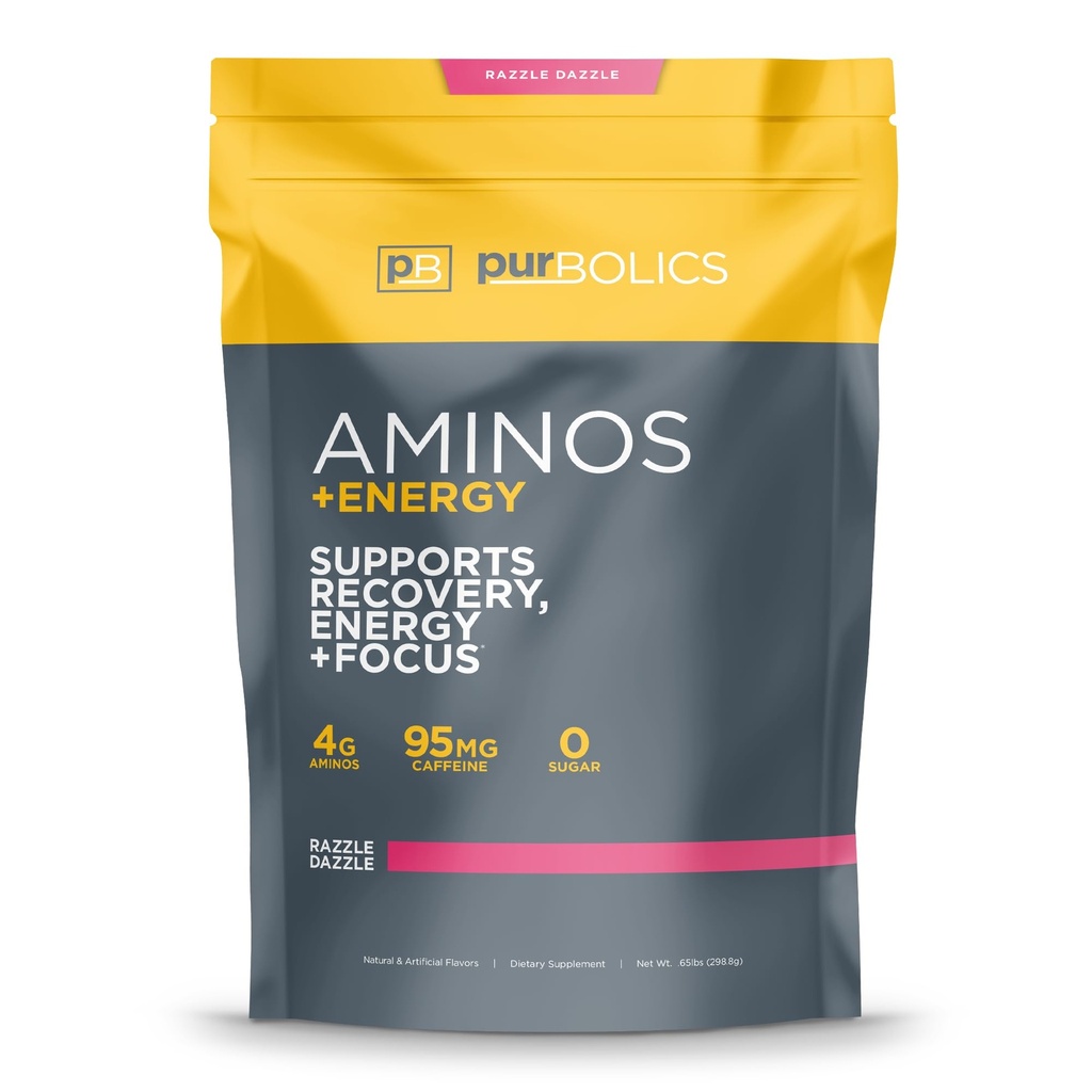 Purboliks replicas + Energy | Supports Recovery, Energy & Focus | 95mg of Caffeine, 0 Sugar & 60 Hizmet (Razzle Dazzle)