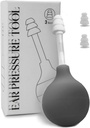 Doğal Kulak Baskı Yardım Cihazı, Migraine Relief Products Through İç Kulak Baskısı, Uçak Kulakları Ache Ağrı Action Device for Flying (Gray)