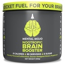 Nootropic Brain ATM (30 hizmet) Nootropic Drink Mix & Brain Supplement - Supports Energy, Focus & Memory - Zero Calories, Sugar Free - Kiwi Strawberry
