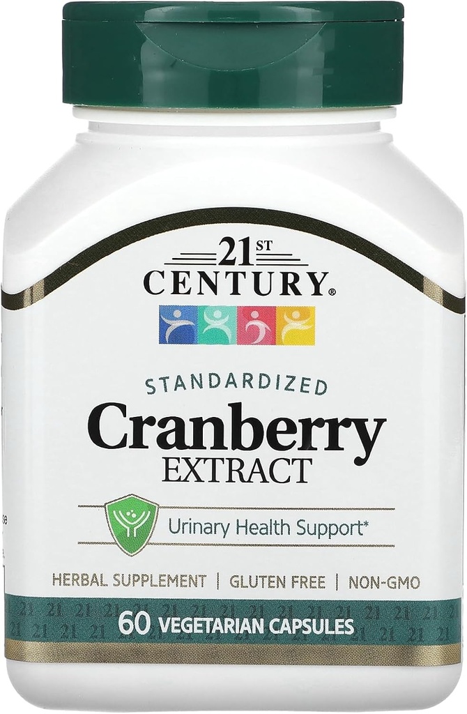 21. Yüzyıl Cranberry Extract, Standardized, 60 Vegetarian Capsules