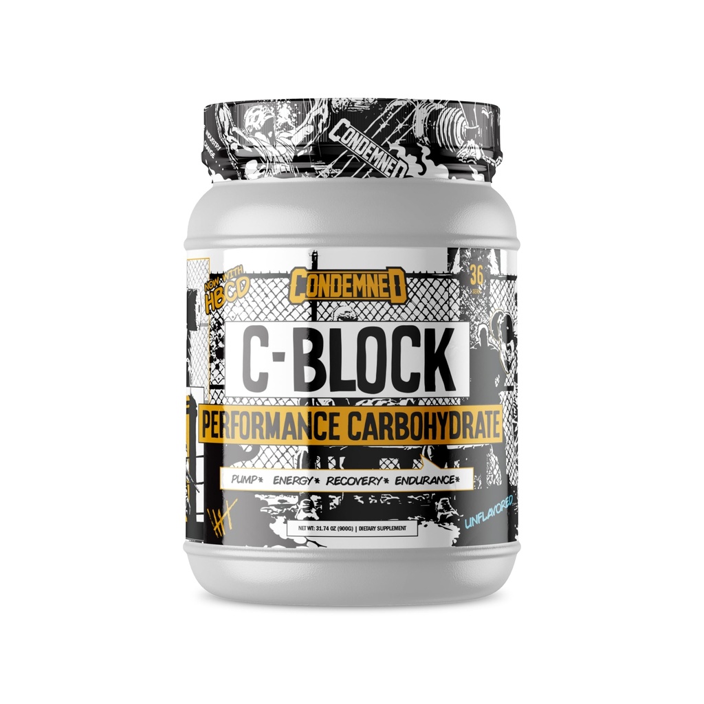 CONDEMNED Labz C-Block Performansı Carbohidrat Toz | 25g Carb10, Highly Branched Cluster Dextrin | Hızlı Digestion | Boost Stamina & Recovery | 36 Hizmet (Unflavored)