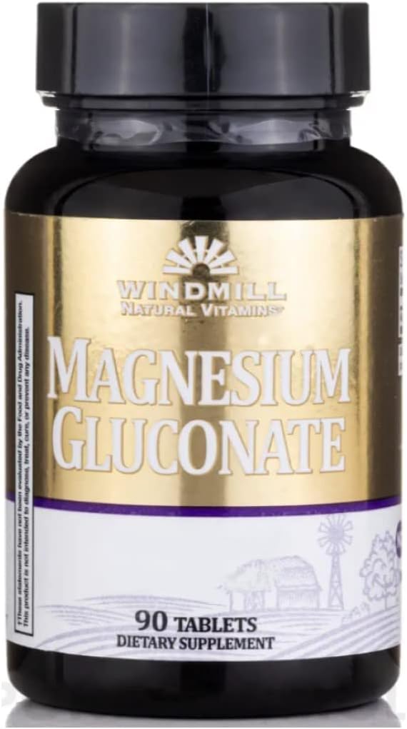 Magnezyum Gluconate 90 Tabs - From Windmill (2Pk)