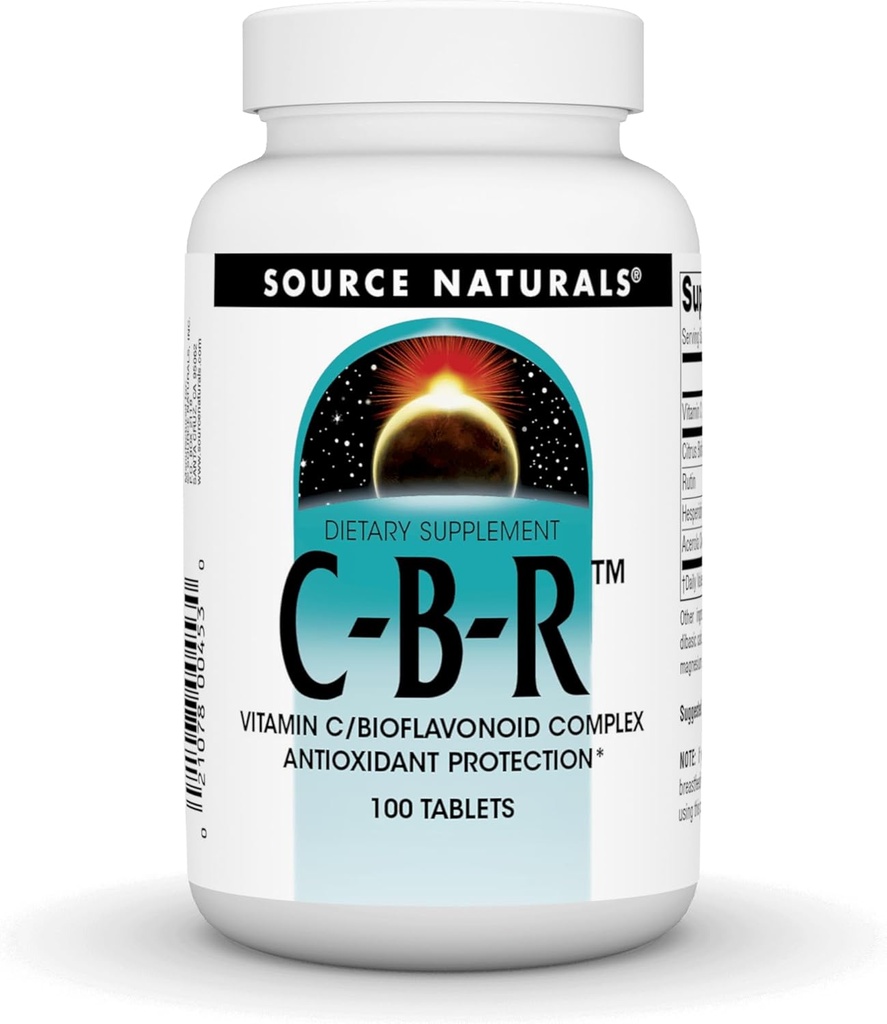 Source Naturals C-B-R - Vitamin C, Bioflavonoid Kompleksi Antioksi Koruma için - 100 Tablet