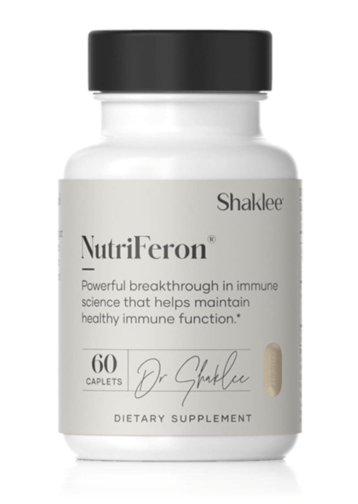 Shaklee - NutriFeron® Immune-Boosting Botanical Blend - Renowned Immunologist tarafından geliştirildi - Interferon-Boosting Materialss ile Sağlıklı Immune Fonksiyonlar - Contains çinko - 60 Caplets