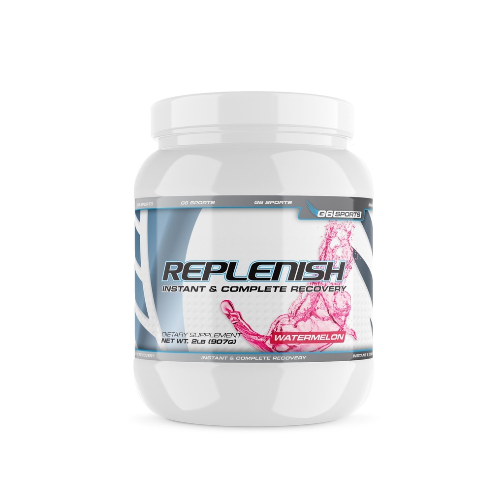 G6 Spor Beslenme Replenish Instant & Complete Recovery (Post Workout Formula, 11g of BCAAs & EAAs, 20g Whey proteini, 1000 mgtine MagnaPower, Zero Refined Sugars) – 2lb Jar – Watermelon