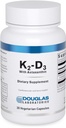 Douglas Laboratories K2-D3 Astaxanthin ile - Kemikler için Antioksit Desteği, Immune Function & Vascular Health* - Menaquinone-7 & D Vitamin - 30 Vegetarian Capsules