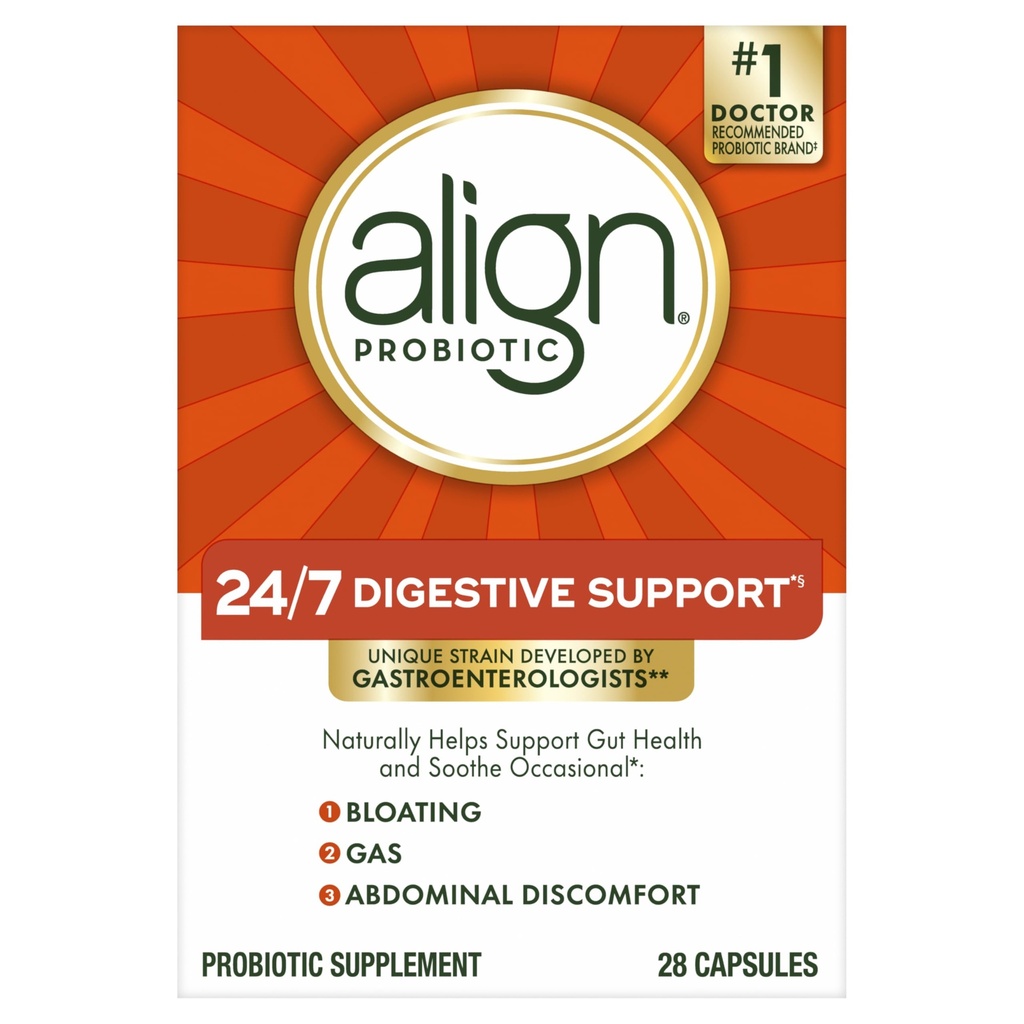 Align Probiyotik, Kadınlar ve Erkekler için Probiyotikler, Digestive Health için Günlük Probiyotik Supplement*, #1 Doktorlar ve Gastroenterologlar tarafından önerilen Probiyotik, 28 Capsules