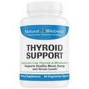 Doğal Wellness Tiroid Desteği - Iodine, Selenium & L-Tyrosine Supplement for Health Thyroid Function, Energy, and Metabolism – Yourroid Support for Women & Men – 60 Vegetarian Capsules