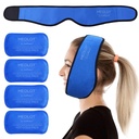 LotFancy Face Ice Pack TMJ, Bilge Dişler, 4 Reusable Hot Cold Therapy Gel Packs, Head, Oral ve Yüz Cerrahisi, Diş İmplantları, Blue Eye Cerrahisi, Diş İmplantları, Blue