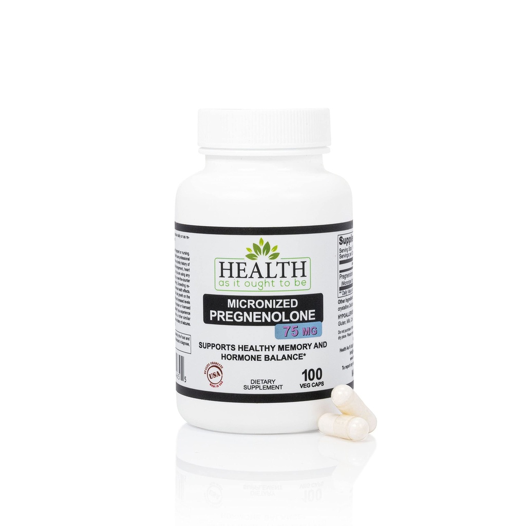 Sağlık Öngnenolone 75 mg Supplement Olmak Için Ought Olarak - Geliştirilmiş Absorpsiyon için Mikronized Form